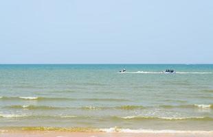 Sea summer background. landscape with clouds, ocean nature's tranquility photo