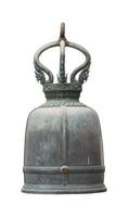 Old bell isolated on white background, clipping path photo