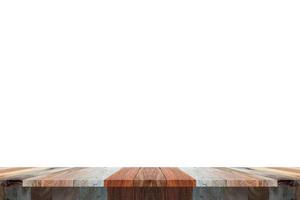 wood table  isolate on white background, clipping path photo