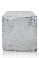 cement block isolated on white background. Clipping path photo