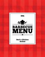 Barbecue menu. Beef and chicken grilled vector