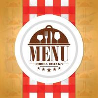 Restaurant menu design. Food and drinks menu. Texture on paper background vector