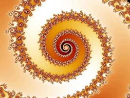 Colorful zoom into an infinite mathematical fractal set photo