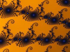 Beautiful zoom into an infinite mathematical fractal set. photo