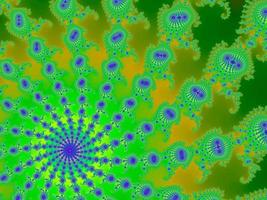 3D-Illustration of a beautiful zoom into the infinite mathematical mandelbrot set fractal. photo