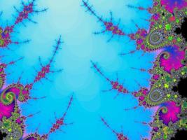 Beautiful zoom into the infinite mathemacial mandelbrot fractal. photo