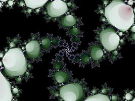 Beautiful zoom into the infinite mathematical mandelbrot set fractal. photo