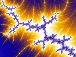 Beautiful zoom into an infinite mathematical fractal set. photo