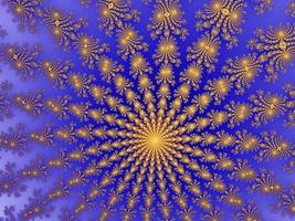 Beautiful zoom into an infinite mathematical fractal set. photo