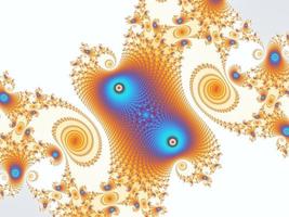Beautiful zoom into the infinite mathematical mandelbrot set fractal. photo