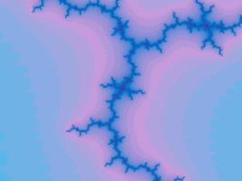 3D-Illustration of a beautiful zoom into the infinite mathematical mandelbrot set fractal. photo