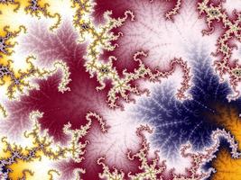 Colorful zoom into an infinite mathematical fractal set photo