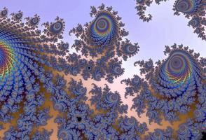 Beautiful zoom into the infinite mathemacial mandelbrot set fractal. photo