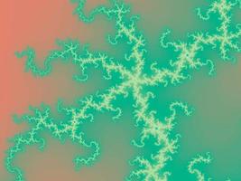 3D-Illustration of a beautiful zoom into the infinite mathematical mandelbrot set fractal. photo