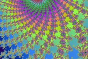 Beautiful zoom into the infinite mathematical mandelbrot set fractal. photo