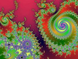 Beautiful zoom into the infinite mathemacial mandelbrot set fractal. photo