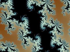 Beautiful zoom into an infinite mathematical fractal set. photo