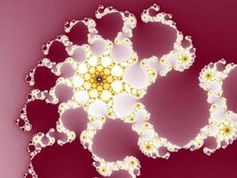 Beautiful zoom into an infinite mathematical fractal set. photo