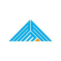 MMM letter logo creative design with vector graphic, MMM simple and modern logo in triangle shape.