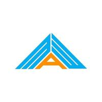 diseño creativo del logotipo de la letra maw con gráfico vectorial, logotipo simple y moderno de maw en forma de triángulo. vector