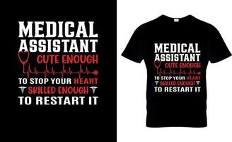 CNA t-shirt design or CNA poster design or CNA shirt design vector