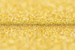 Gold background, abstract Christmas glitter bokeh blank for design photo