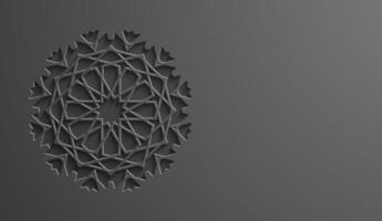 Black islamic pattern geometric background. Ramadan kareem oriental style vector illustration. Ramadhan mubarak vector pattern. Arabic ornament illustration. EPS10.
