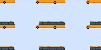 Seamless bus pattern vector