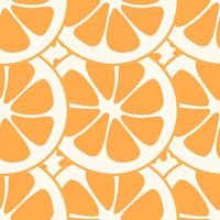 Orange slice seamless pattern vector. Summer vector illustration. Fruit juice.