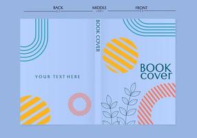 blue book Covers with minimal design. Memphis style cool geometric background. for Banners, annual report, Placards, Posters, Flyers. vector illustration