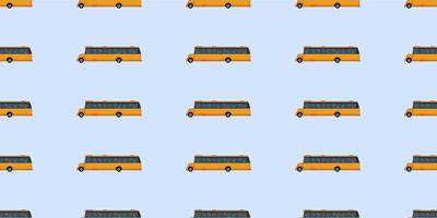 School bus seamless pattern vector. School pattern background. vector