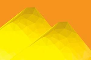 fondo amarillo y naranja abstracto, formas triangulares con textura de polietileno bajo en un patrón aleatorio, vector libre de fondo de moda lowpoly