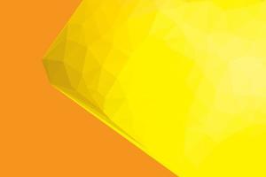 fondo amarillo y naranja abstracto, formas triangulares con textura de polietileno bajo en un patrón aleatorio, vector libre de fondo de moda lowpoly