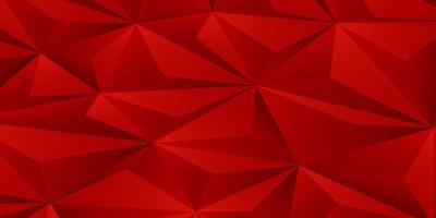 fondo rojo abstracto, formas triangulares texturizadas de baja poli en un patrón aleatorio, vector libre de fondo lowpoly de moda