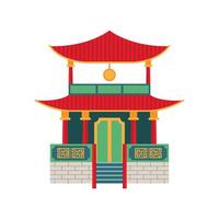 pagoda de la cultura china vector