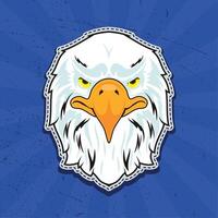 eagle head patch vector