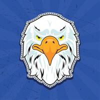 eagle head patch vector