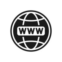 Click to go to online website or internet flat vector icon for apps and websites