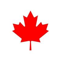 Maple leaf vector icon. Maple leaf vector illustration. Canada vector symbol maple leaf clip art. Red maple leaf.