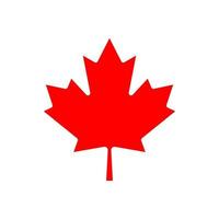 Maple leaf vector icon. Maple leaf vector illustration. Canada vector symbol maple leaf clip art. Red maple leaf.