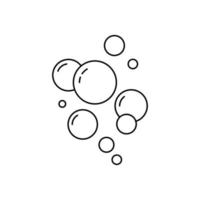 ilustración de vector de icono de burbuja. color editable