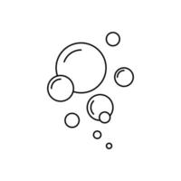 bubble icon vector illustration. color editable