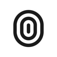 Fingerprint scanning identification system icon vector