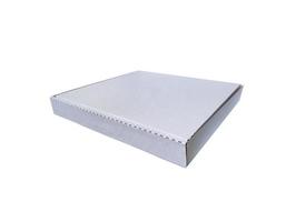White blank closed cardboard box for pizza photo