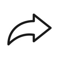 Forward icon. simple arrow icon. flat design for web or mobile app vector