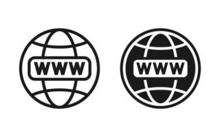 Click to go to online website or internet flat vector icon for apps and websites