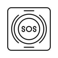 Emergency Button Vector Icon