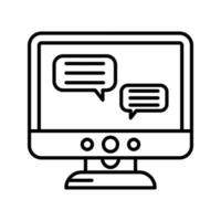 Chat Lcd Vector Icon