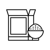 icono de vector de levadura de panadería