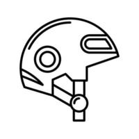 icono de vector de casco